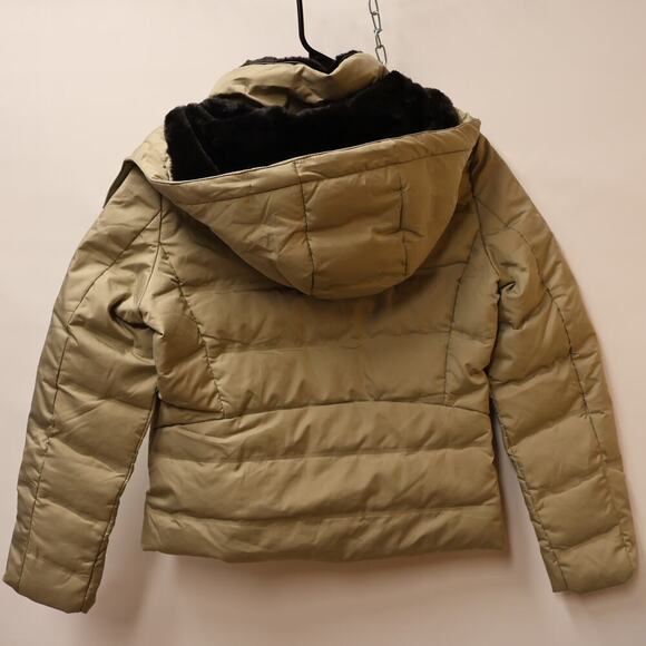 Vera Moda Longline hooded puffer coat in Sage Size Small Zip Front & Pockets - Picture 12 of 16